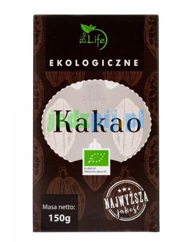 Ekologiczne kakao o obniżonej zawartości tłuszczu 150g biolife