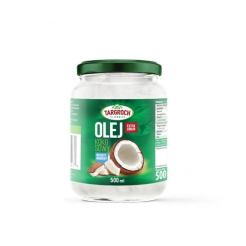 Olej kokosowy nierafinowany 500 ml - tłoczony na zimno