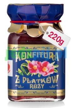 Konfitura z płatków róży 220g polska róża