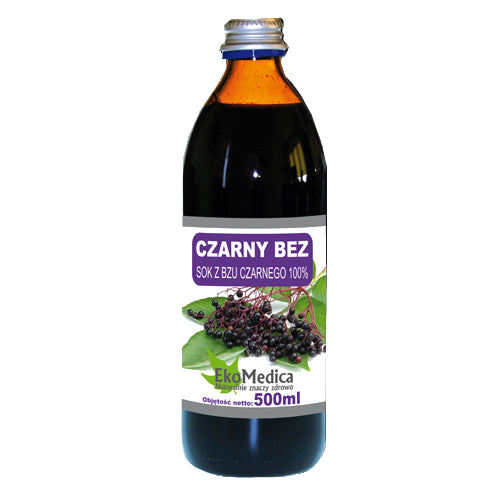 Sok  z czarnego bzu 100% 500 ml ekamedica