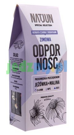 Herbata czarna zimowa odporność 80g natjun