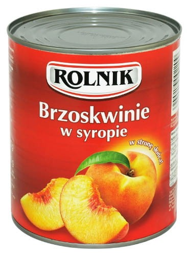 Brzoskwinie w syropie połówki 850ml Rolnik