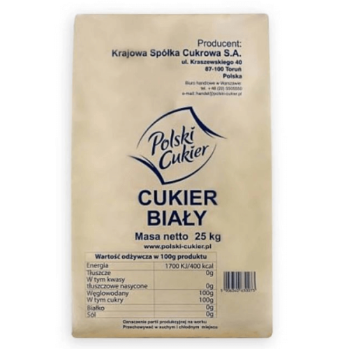 Cukier biały 25kg Polski Cukier