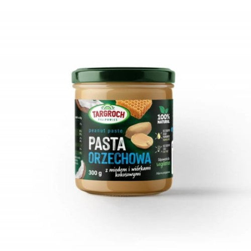 Pasta orzechowa z miodem i wiórkami kokosowymi 300g